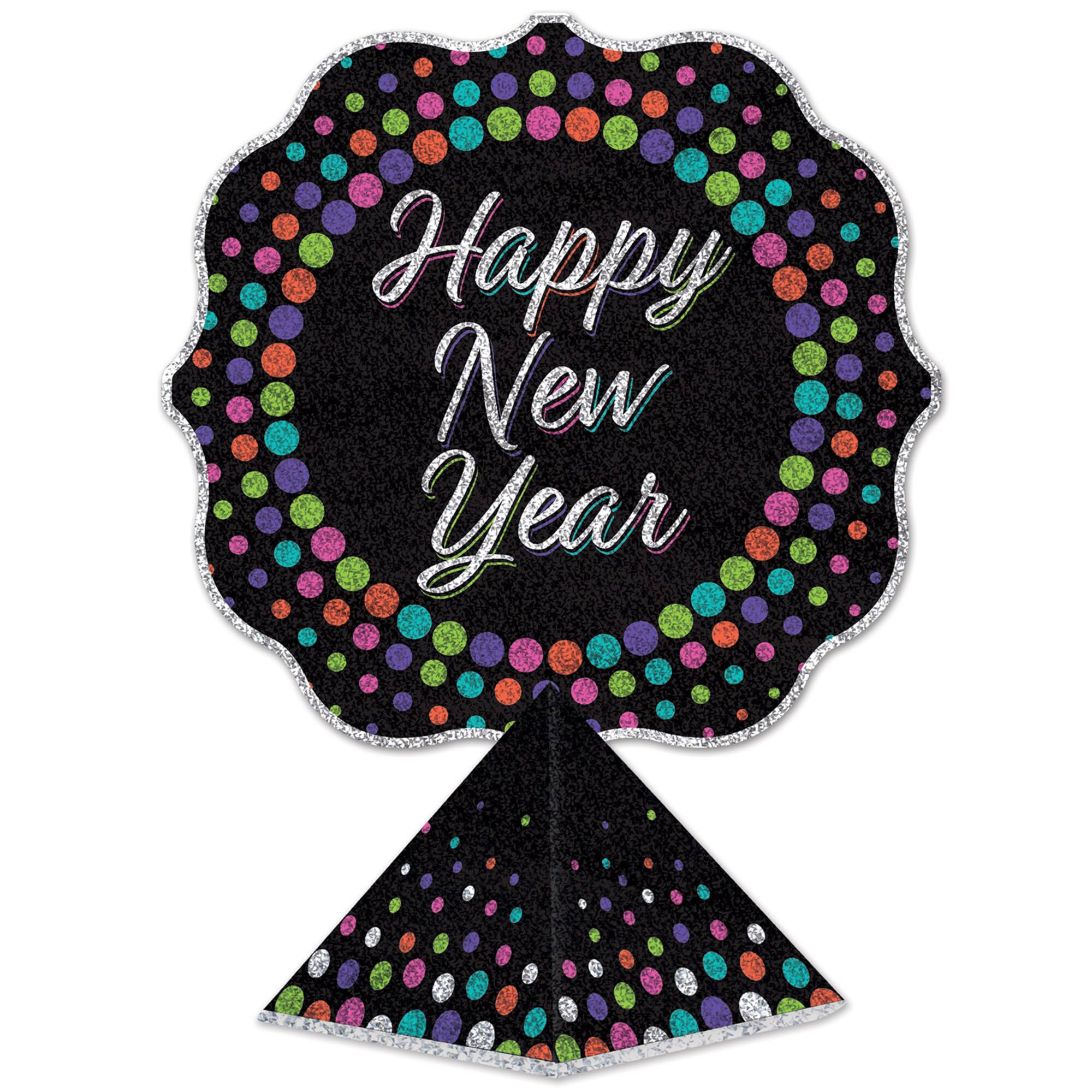 Beistle 12.5" 3D Happy New Year Centerpieces, 2ct.